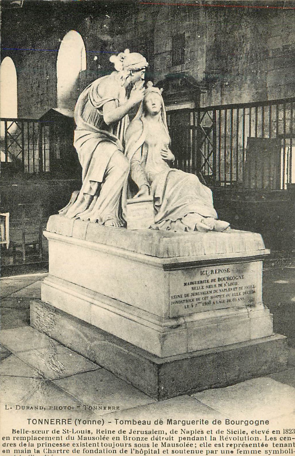 CPA Tonnerre Yonne Tombeau de Marguerite de Bourgogne 