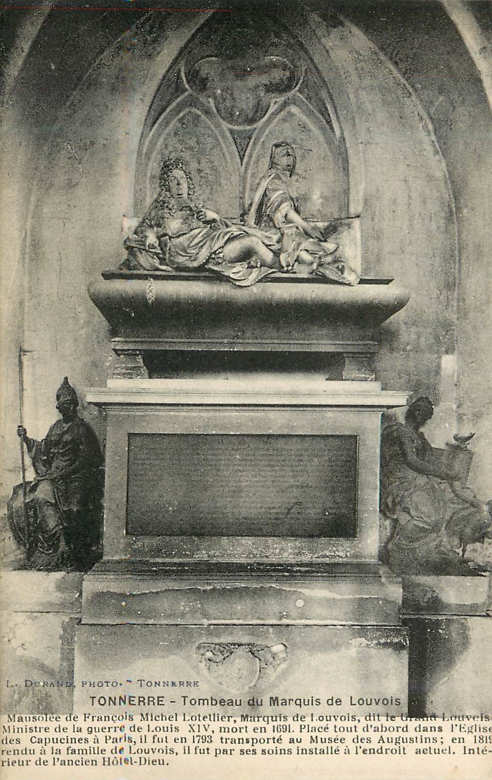 CPA Tonnerre Tombeau du Marquis de Louvois 
