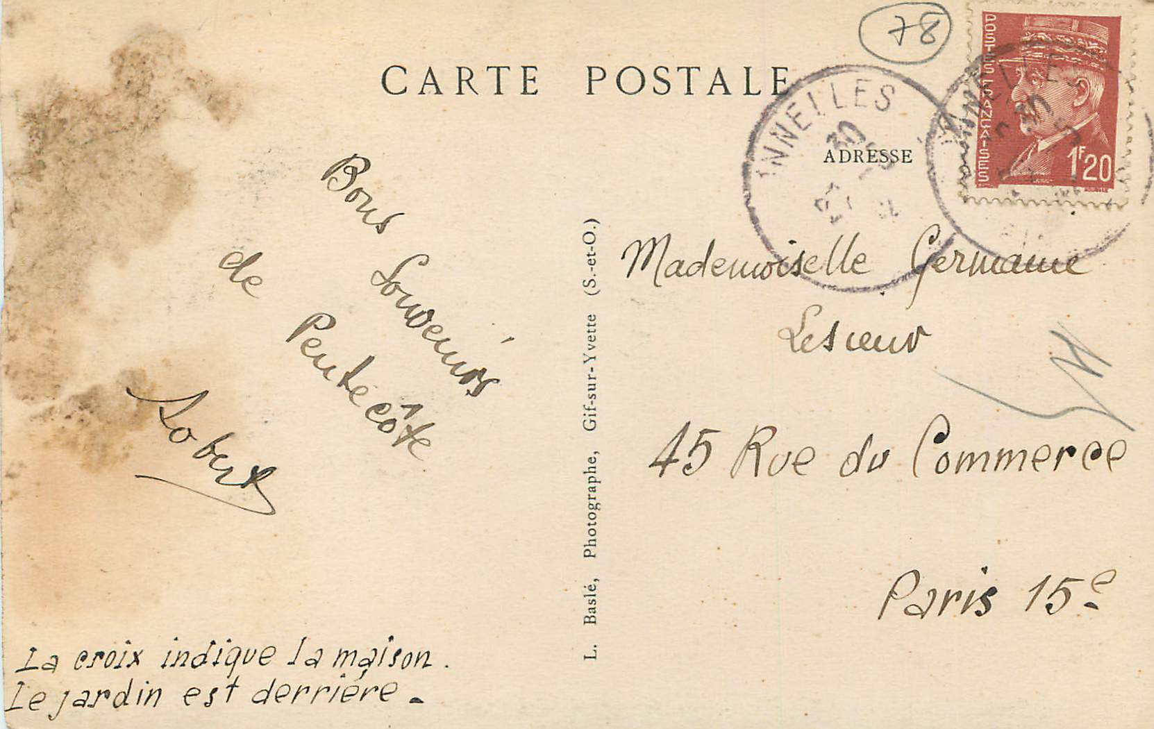 CPA Bonnelles S et O Vue aerienne  — Back