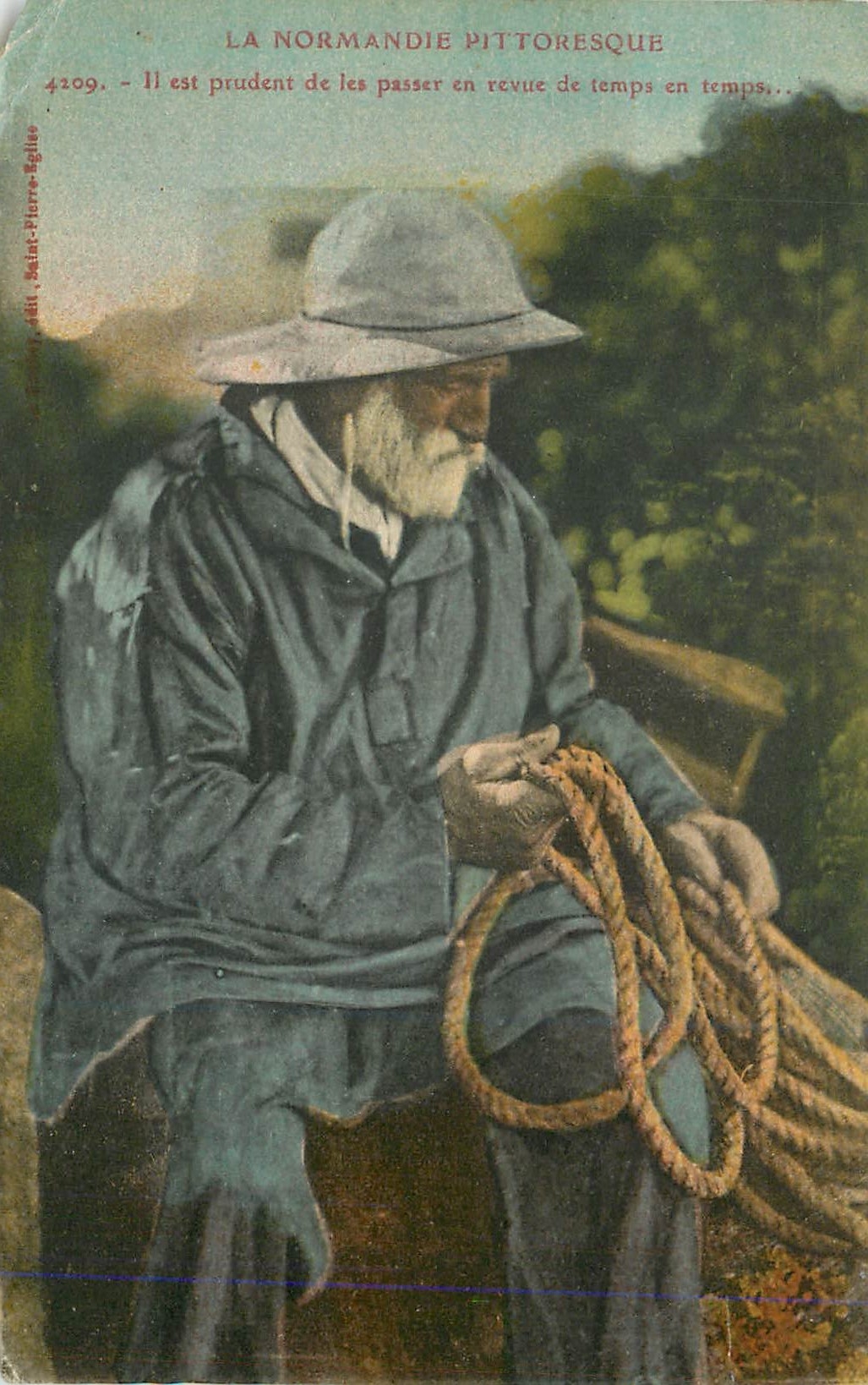 Pêcheur normand — La Normandie pittoresque — Éditeur : Saint-Pierre-Églée, n° 4209