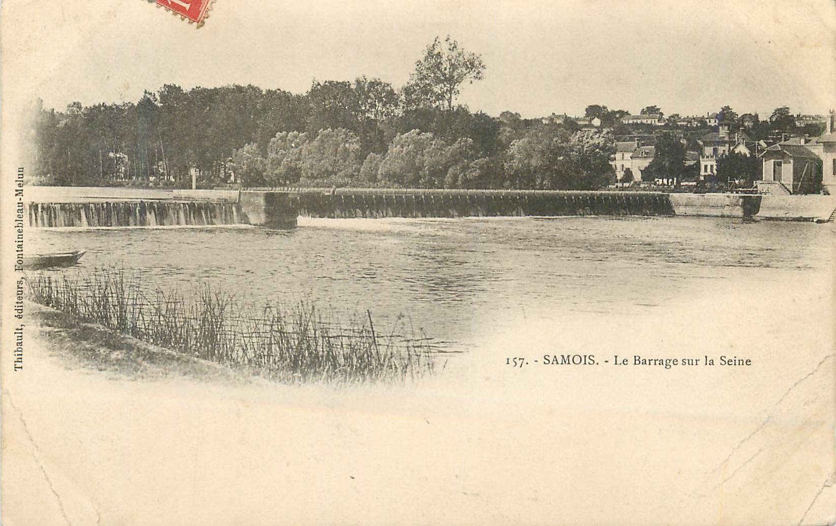 CPA Samois Le Barrage sur la Seine 