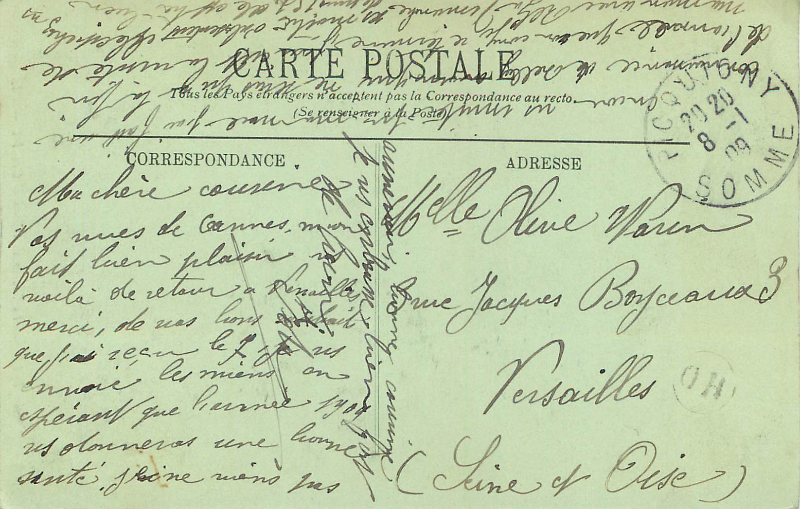 Abbeville — The Statue of Admiral Courbet — LL. n°188 — Back