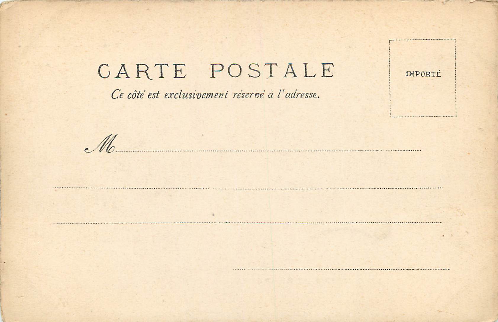 CPA Abbeville Le Chateau de Rembures  — Rückseite