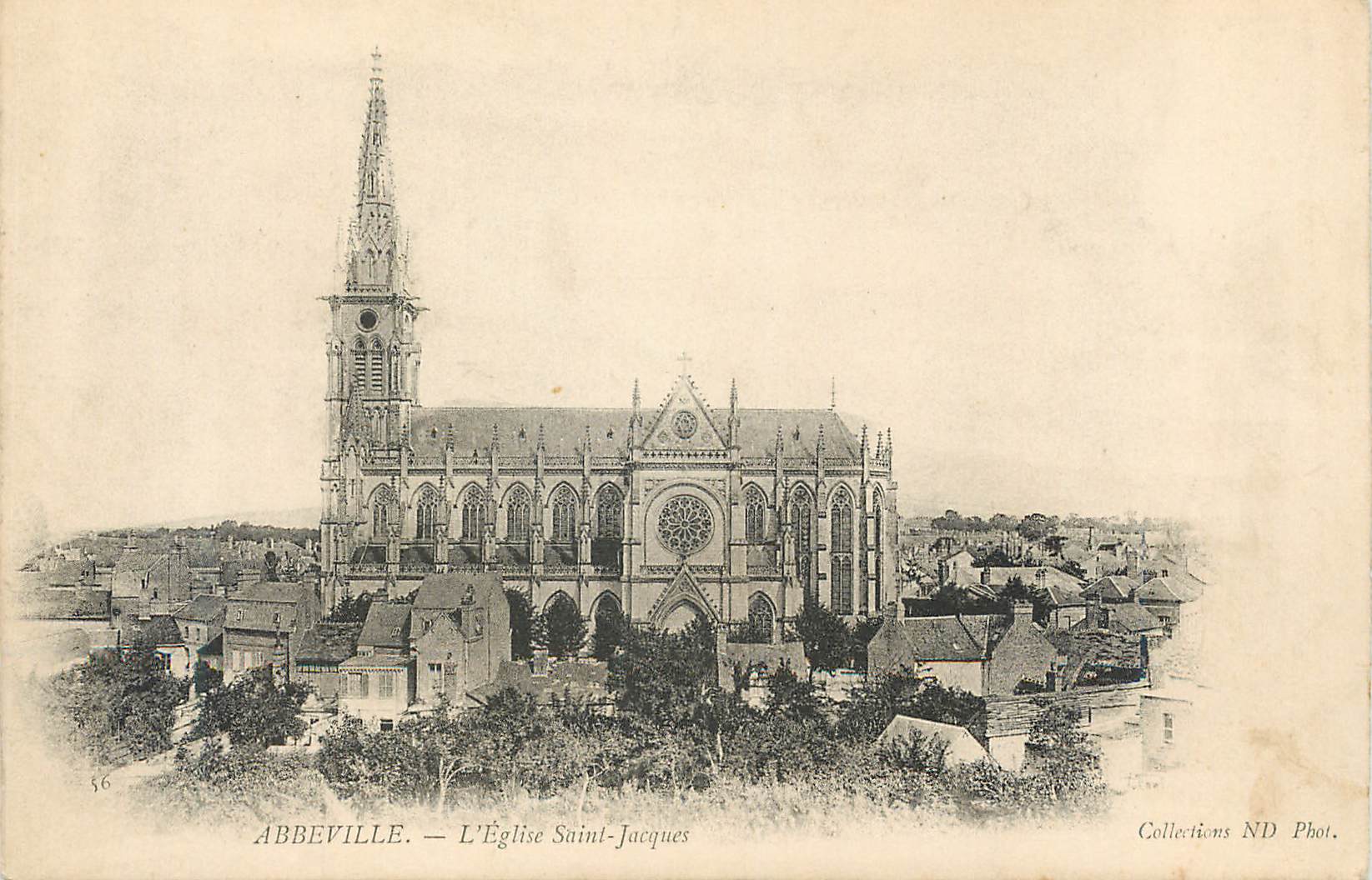 CPA Abbeville L Eglise Saint Jacques 
