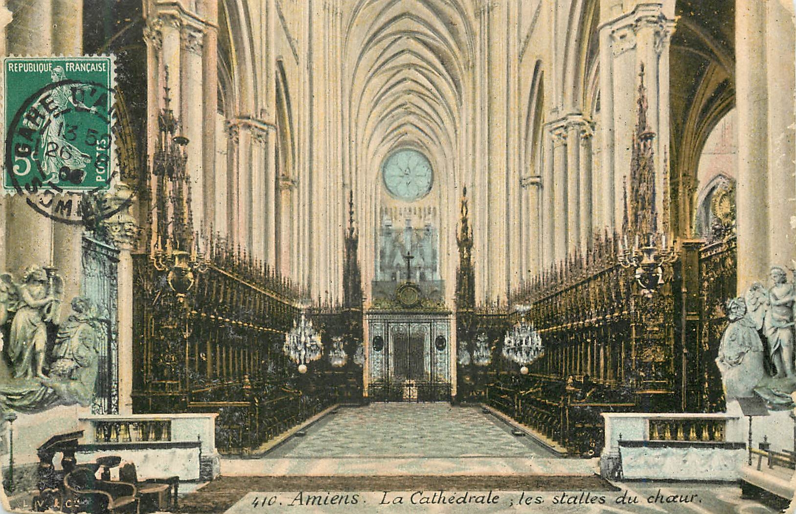 CPA Amiens La Cathedrale les stalles du choeur 