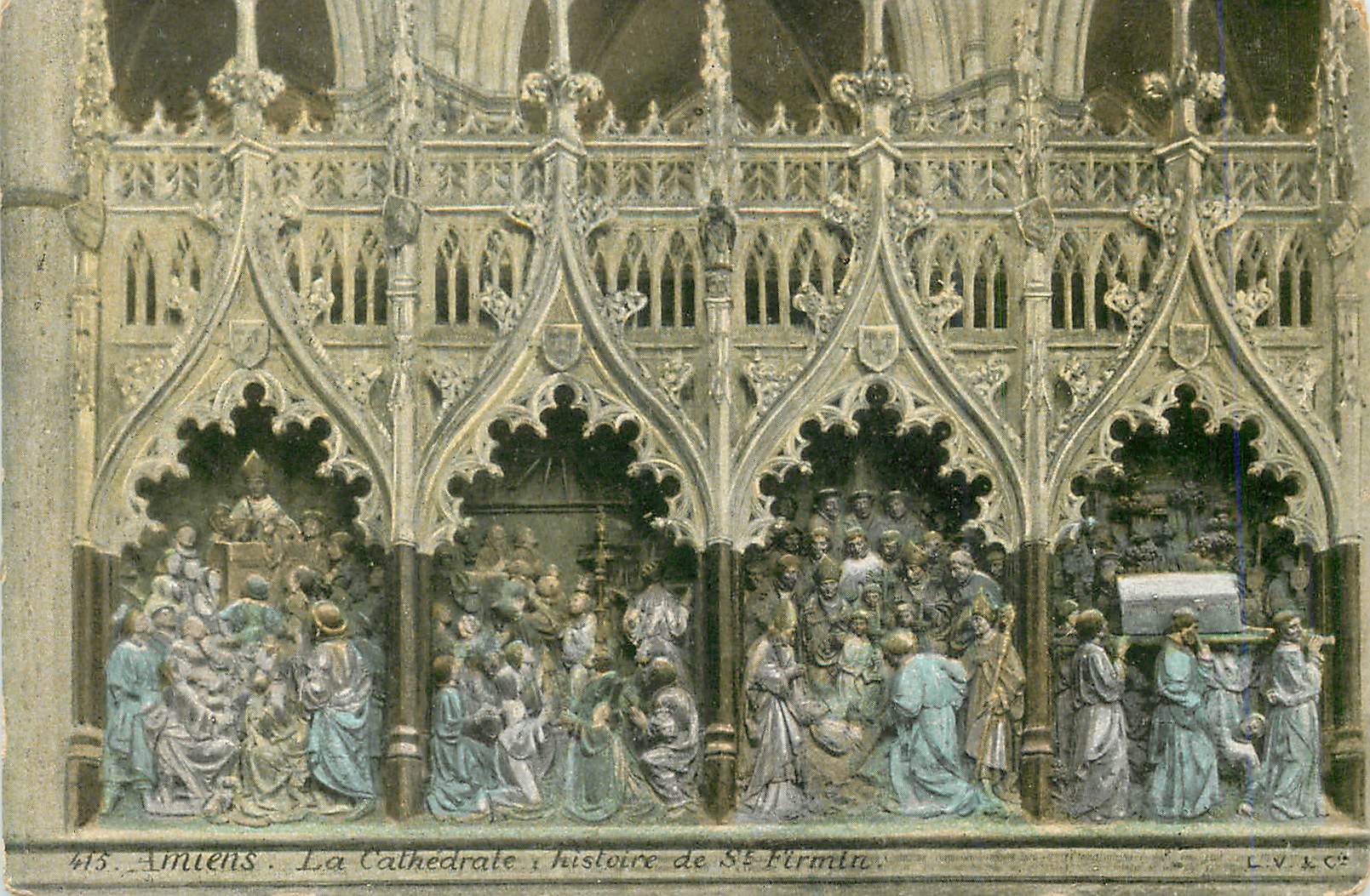 CPA Amiens La Cathedrale histoire de St Firmin