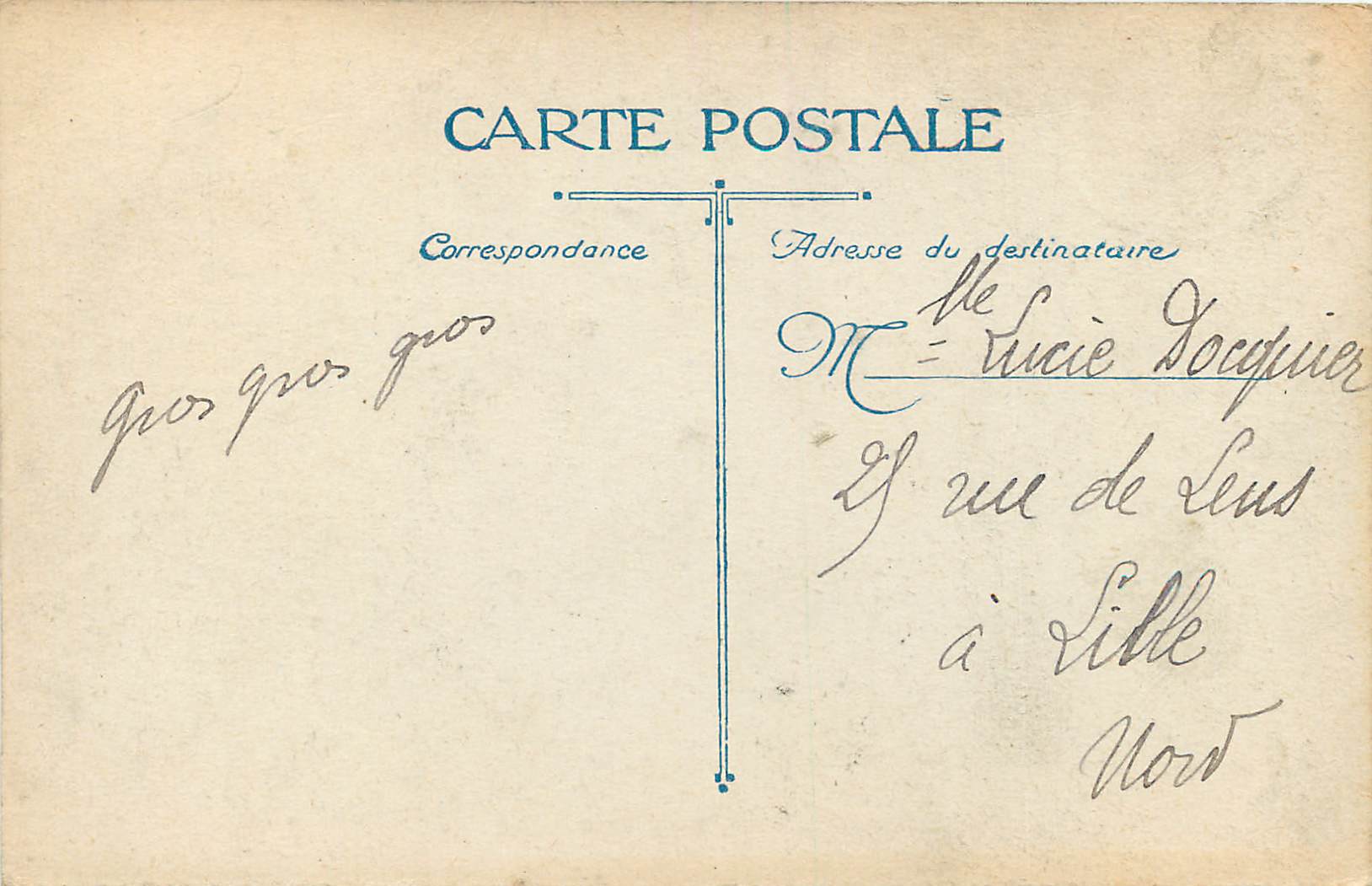 CPA Amiens Le Cathedrale l Ange pleureur  — Rückseite