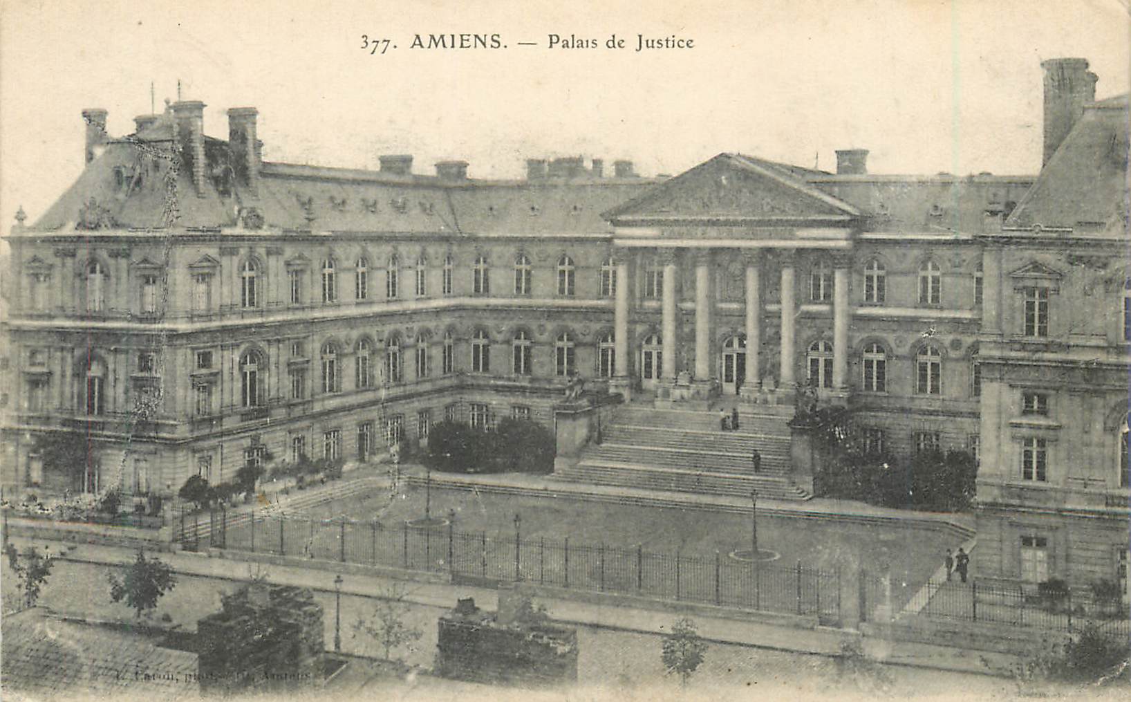 Amiens — Palais de Justice — Éditeur L. Catin, n° 377