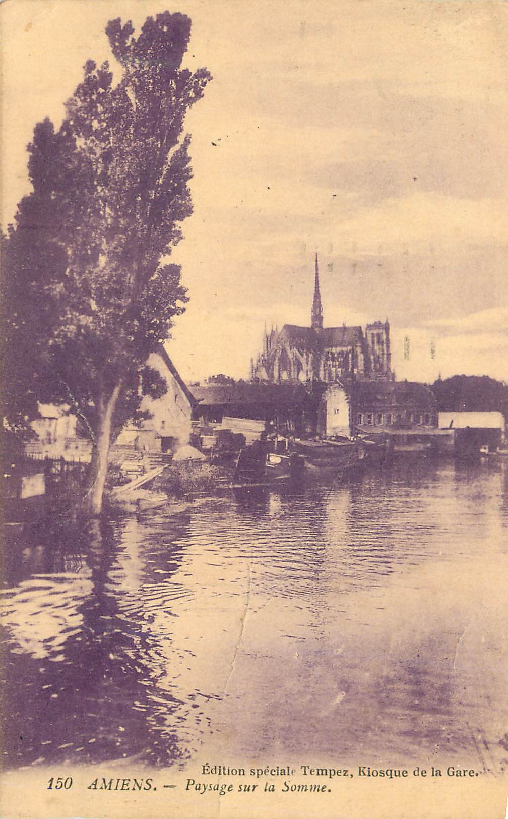 CPA Amiens Paysage sur la Somme 