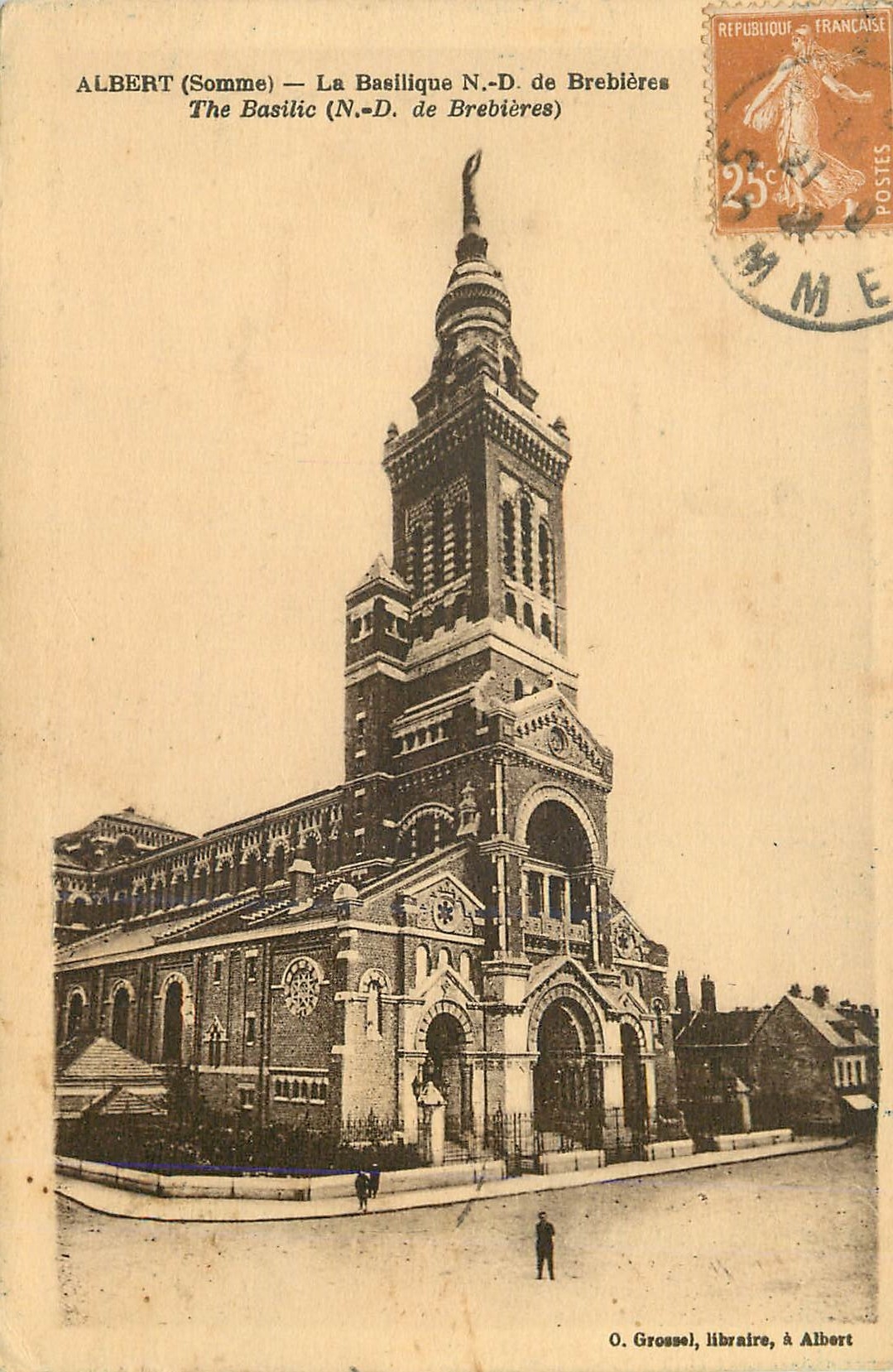 CPA Albert Somme La Basilique ND de Brebieres 