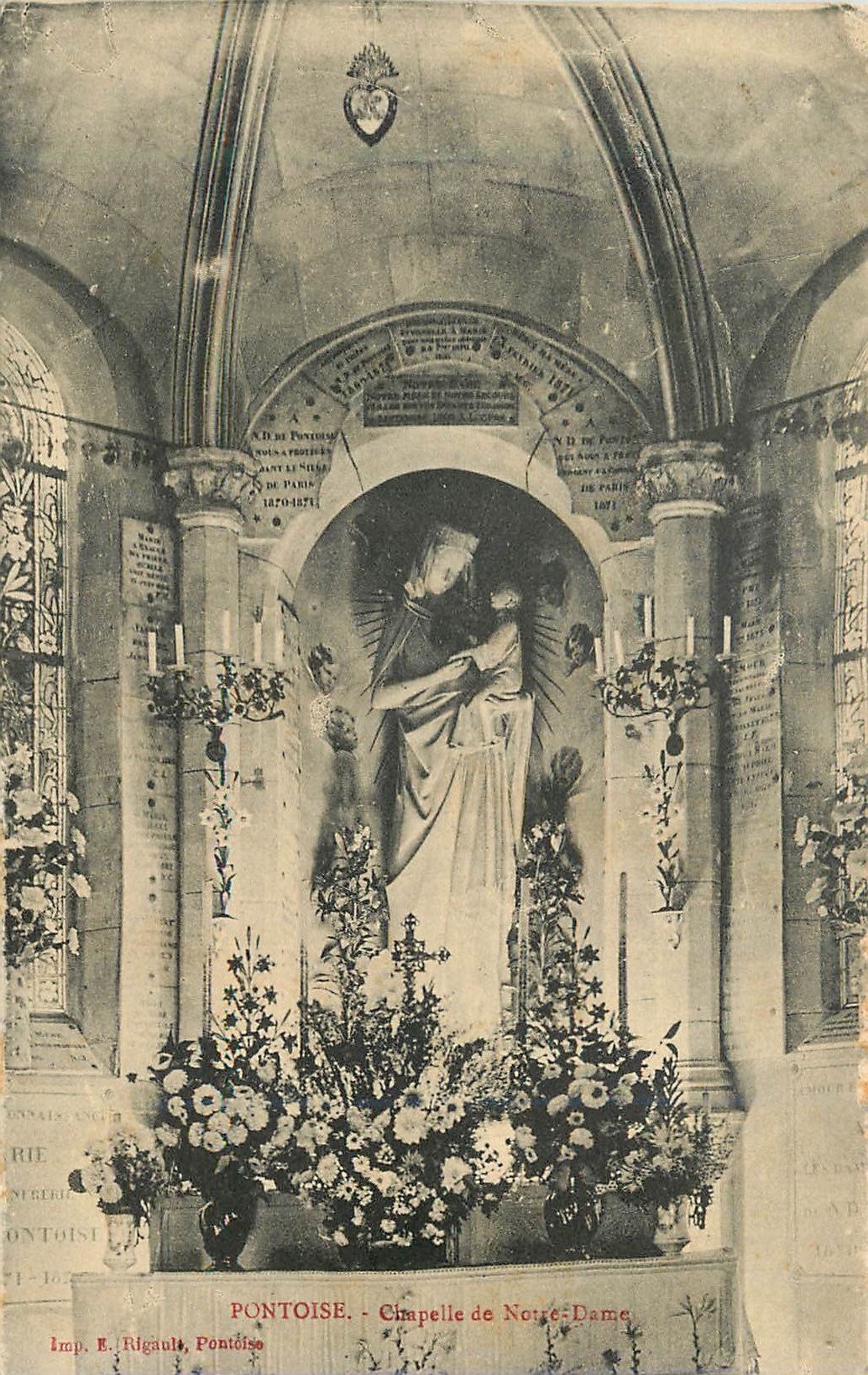 CPA Pontoise Chapelle de Notre Dame 