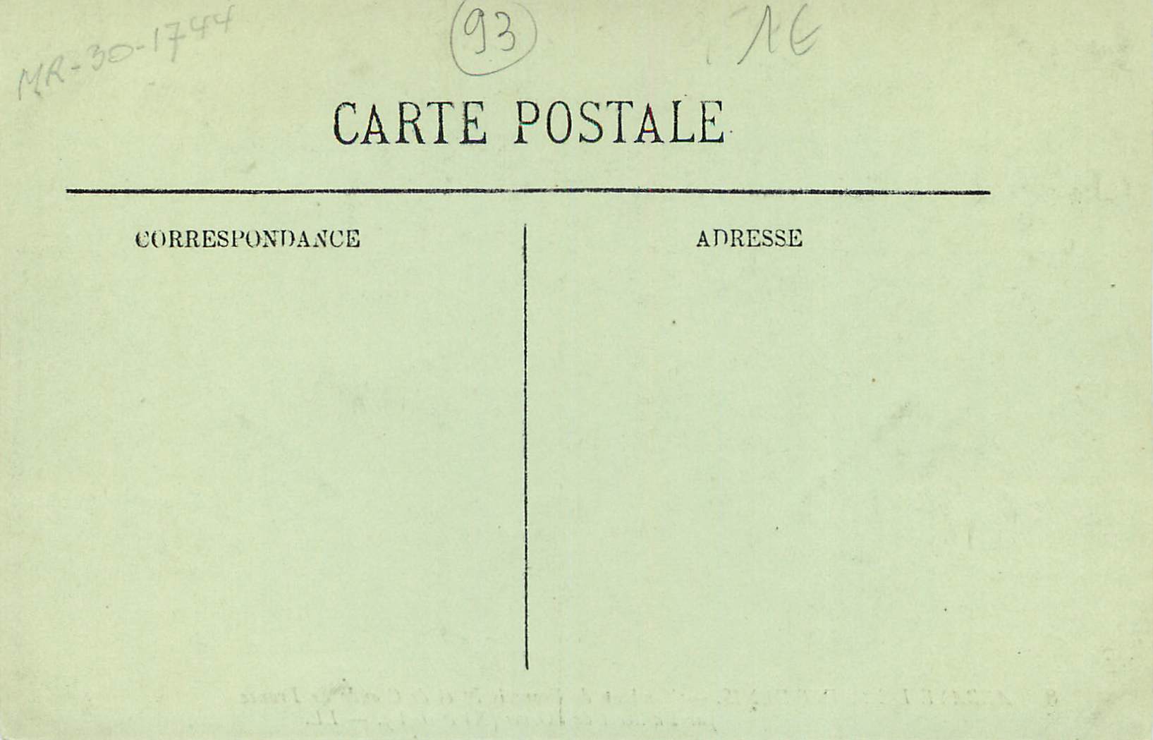 CPA Abbaye de Saint Denis Tombeau de Francois et de Claude de France  — Rückseite