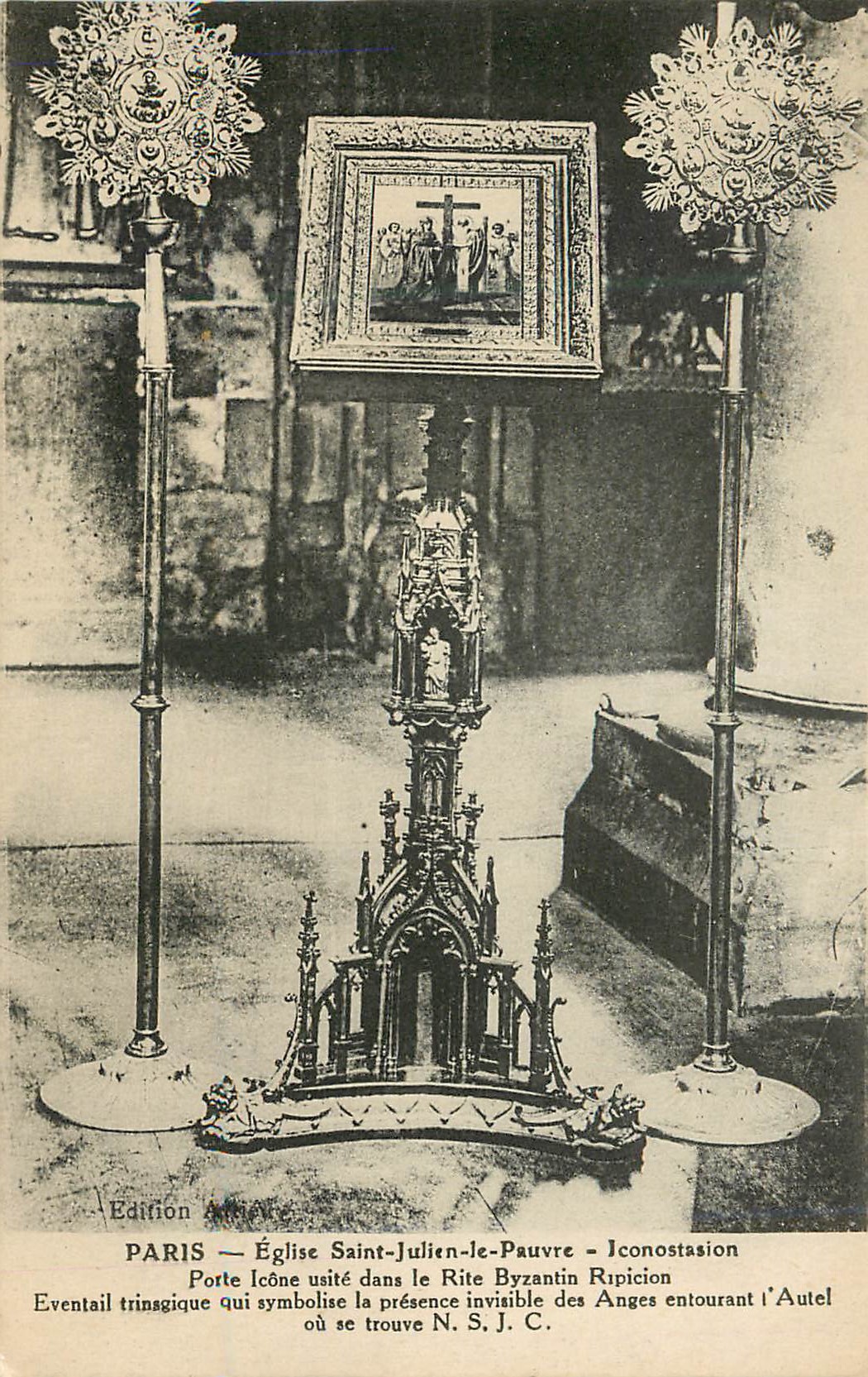 CPA Paris Eglise Saint Julien le Pauvre Iconostation 