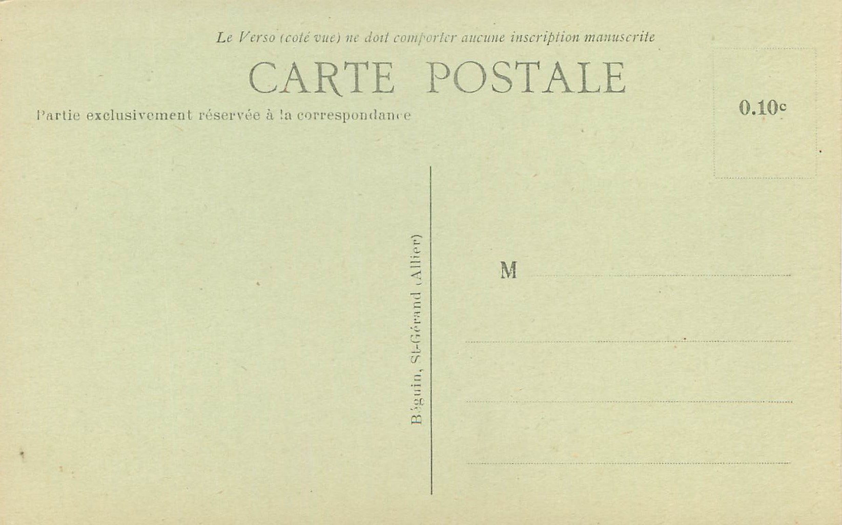 CPA Clermont Ferrand Le Jacquemart de la Cathedrale  — Rückseite