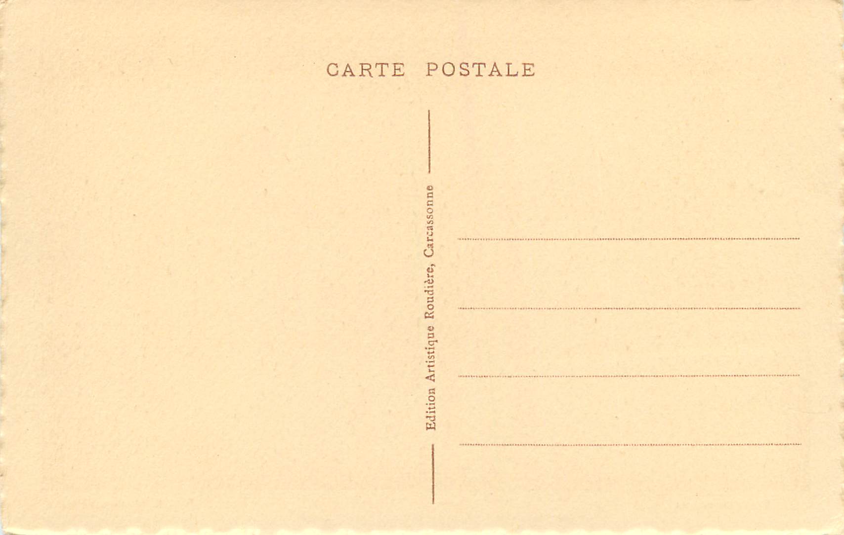 CPA Cite de Carcassonne Eglise Saint Nazaire Cote Gothique  — Verso