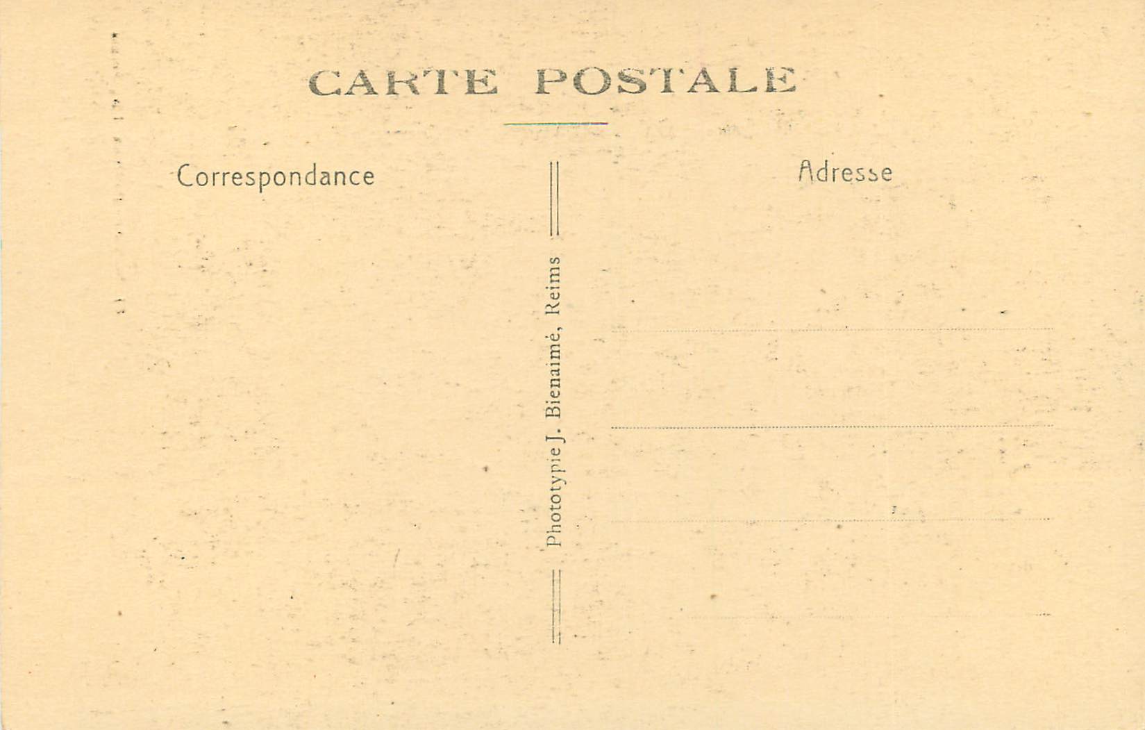 Reims - La Cathédrale — L'Ange au Sourire — Cl. Rothier - Pailloux, lib, Reims — Achterkant