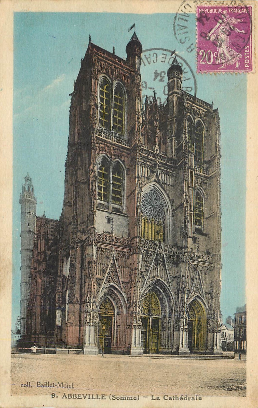 CPA Abbeville Somme La Cathedrale 