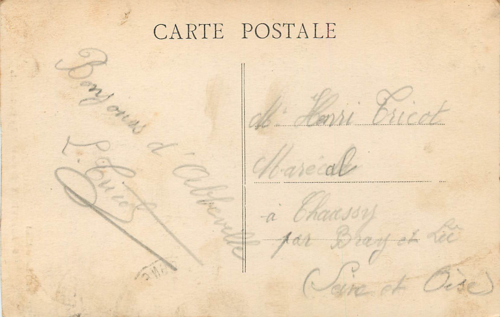 CPA Abbeville Somme La Cathedrale  — Rückseite