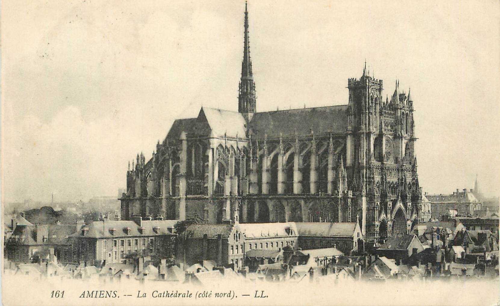 CPA Amiens La Cathedrale cote nord 