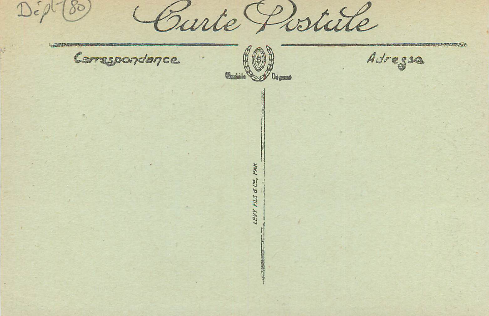 CPA Mers les Bains Vue generale de la Plage  — Verso
