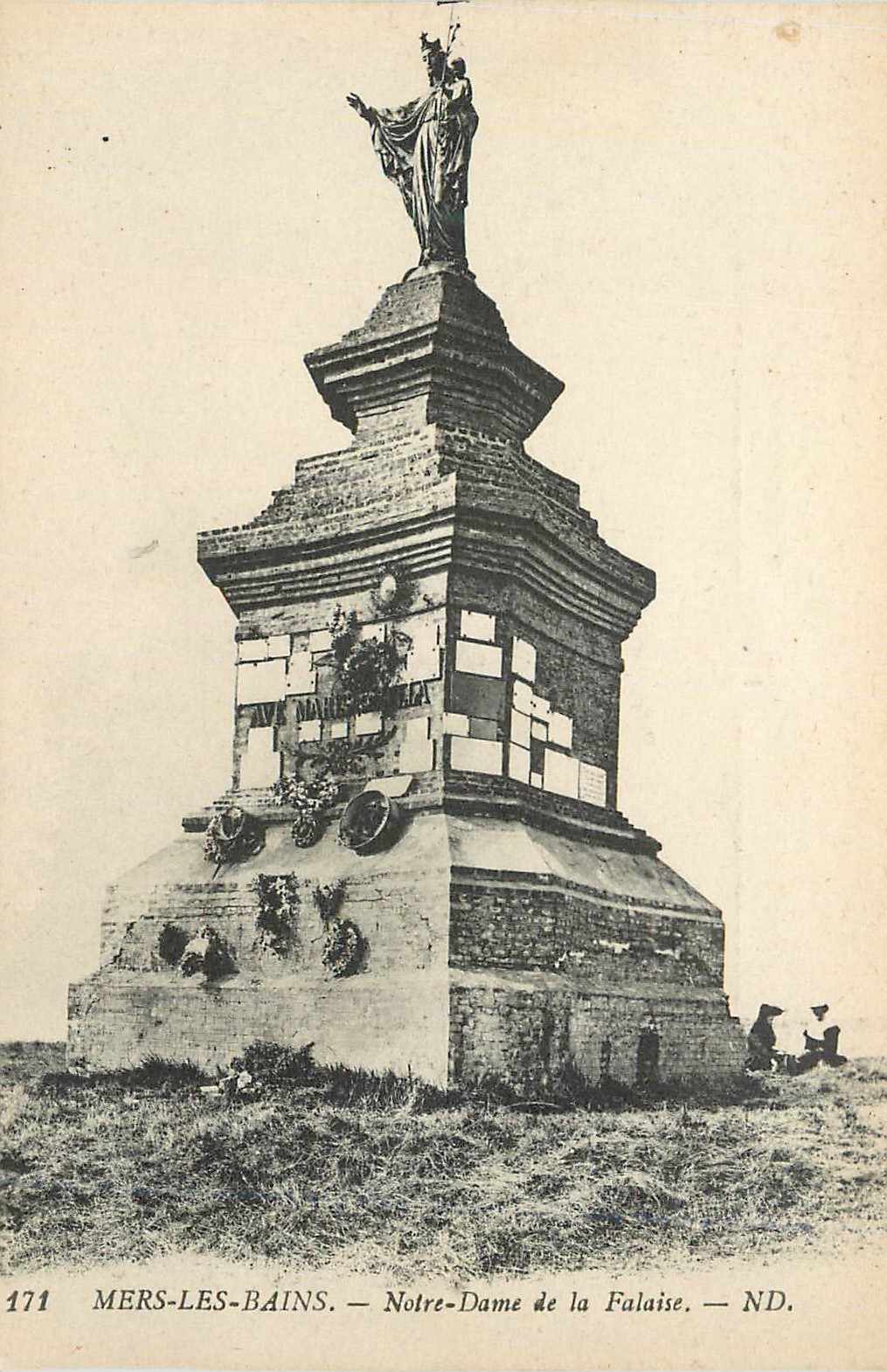 CPA Mers les Bains Notre Dame de la Falaise 