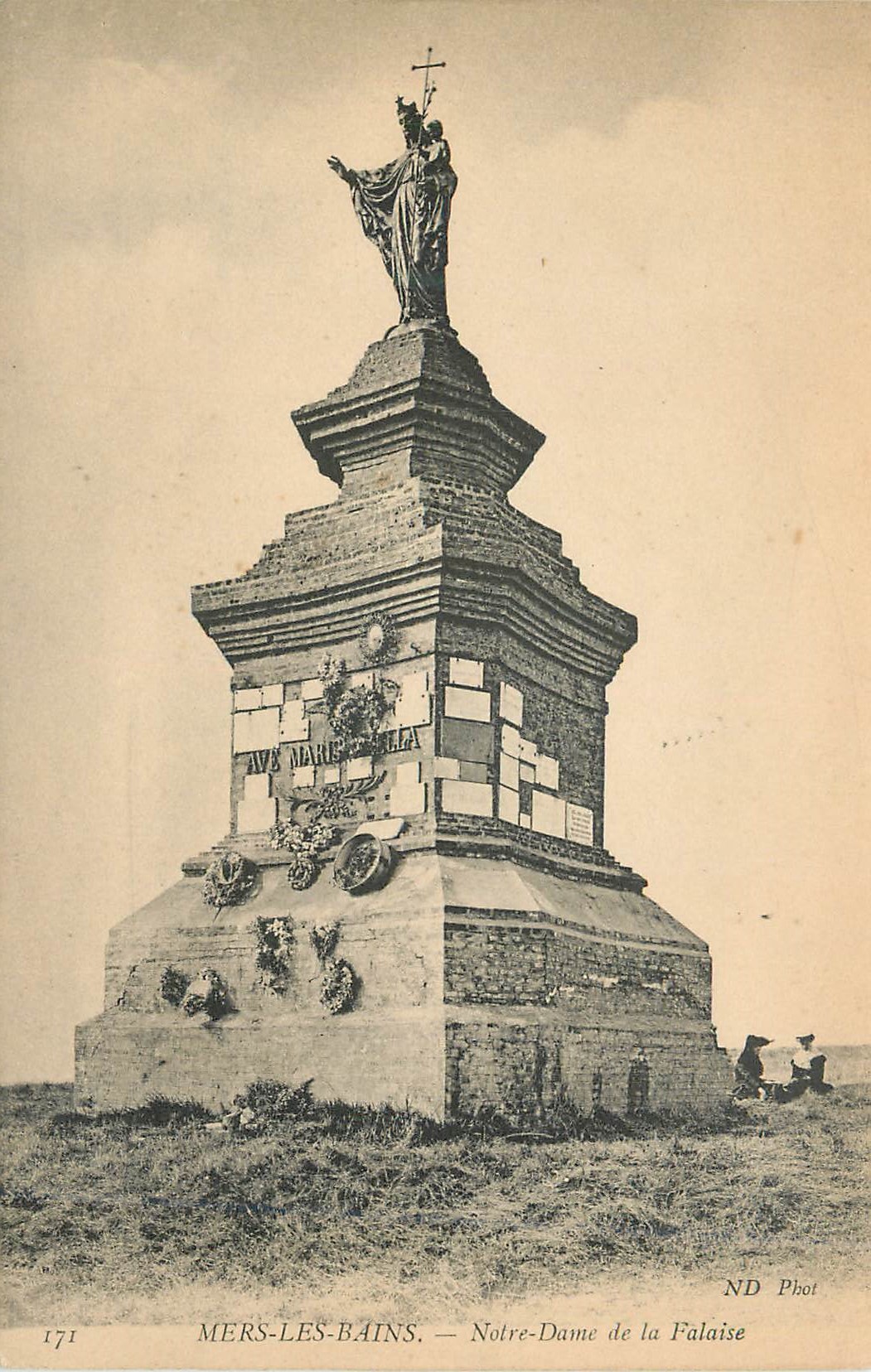 CPA Mers les Bains Notre Dame de la Falaise 