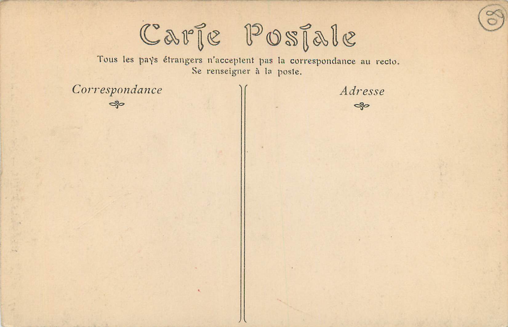CPA Mers les Bains Notre Dame de la Falaise  — Verso