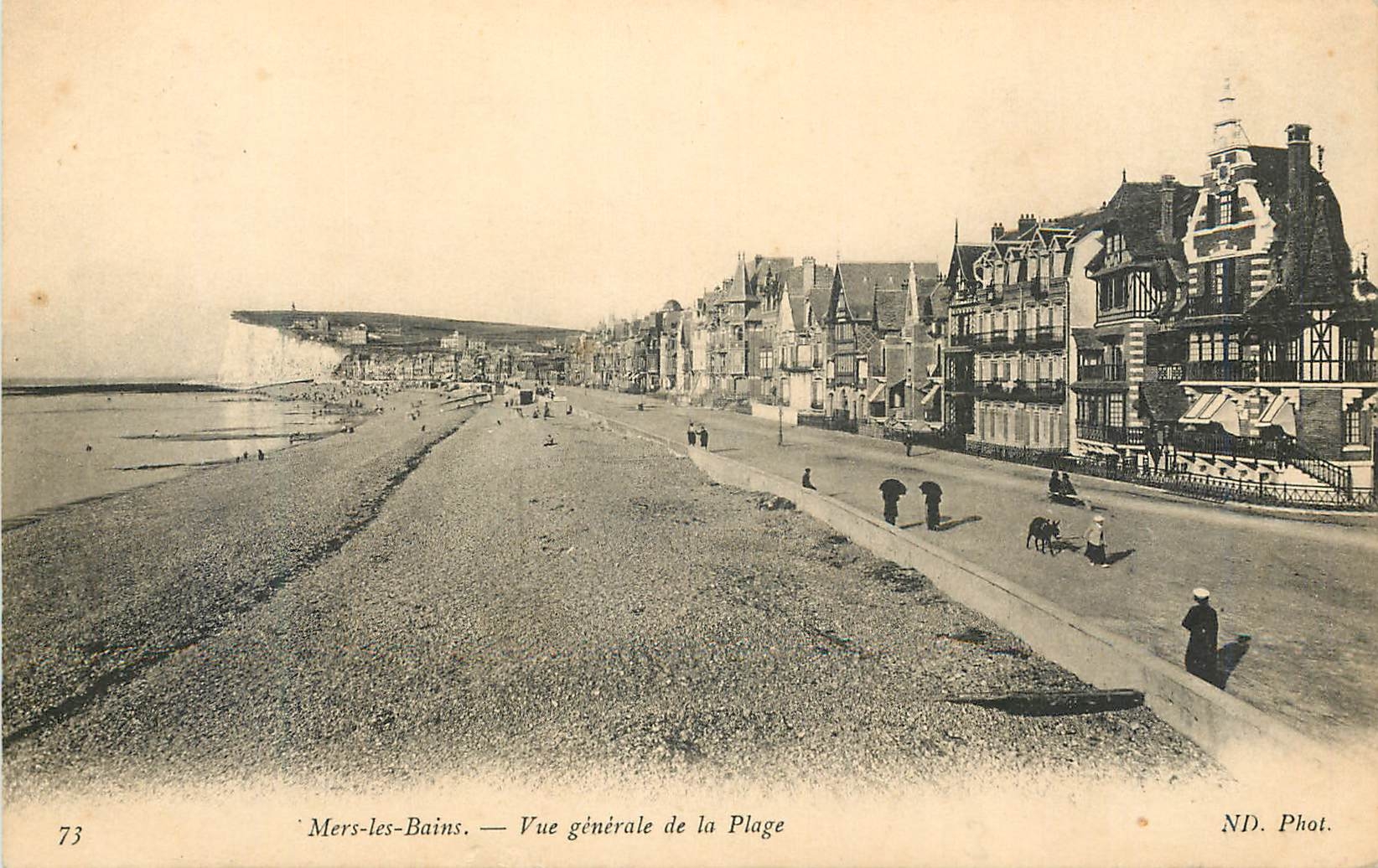 CPA Mers les Bains Vue generale de la Plage 