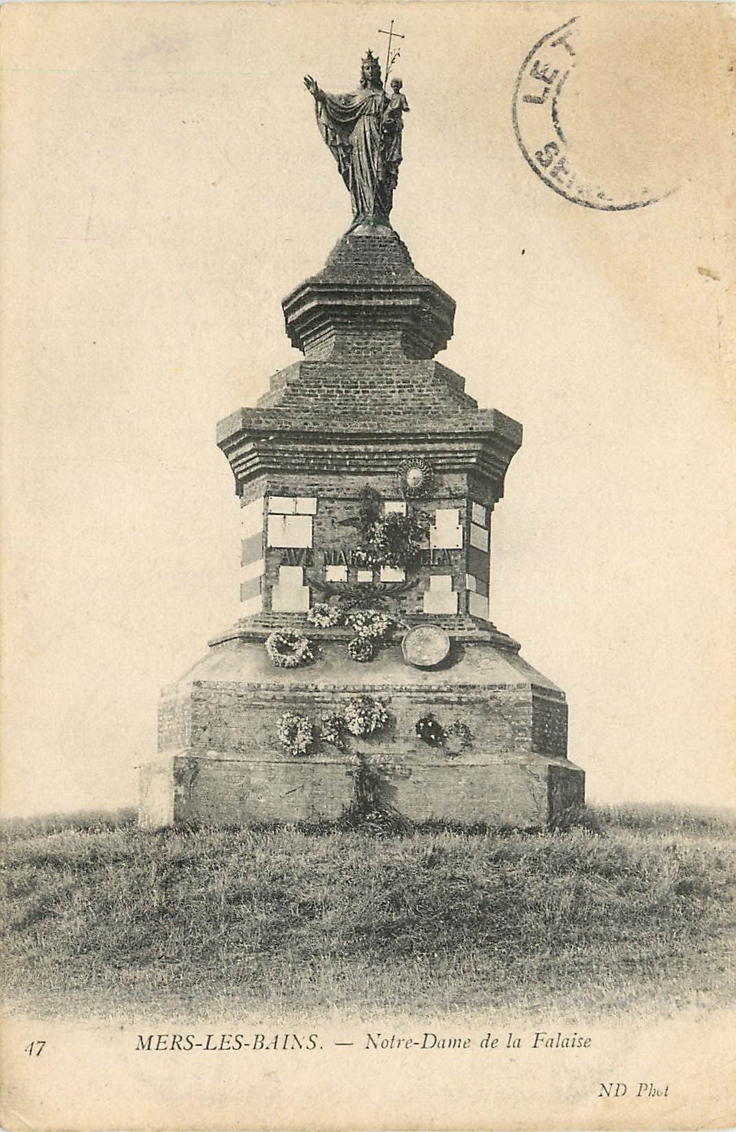 CPA Mers les Bains Notre Dame de la Falaise 