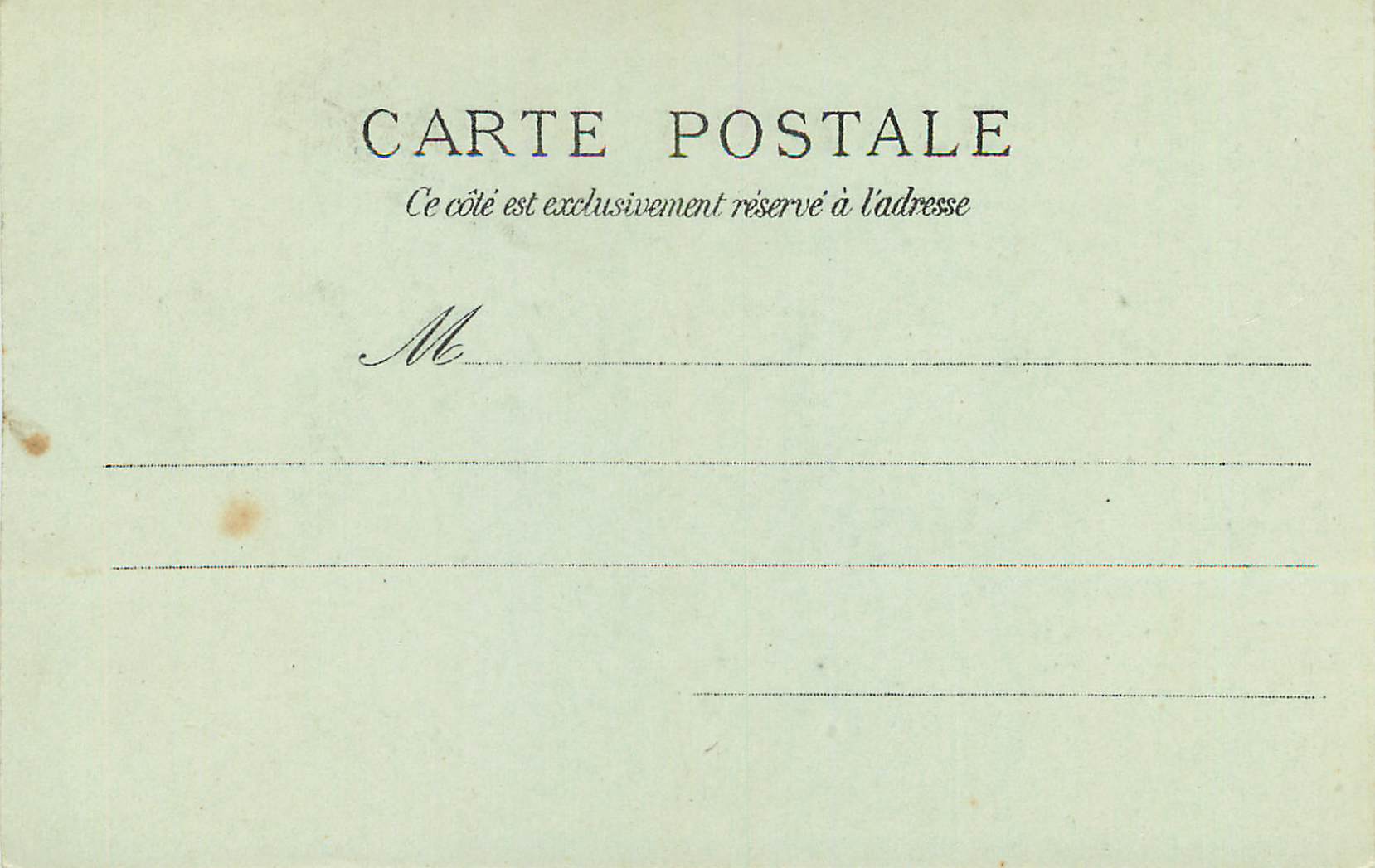 CPA Lourdes Les Piscines de la Grotte (carte 1900) — Verso