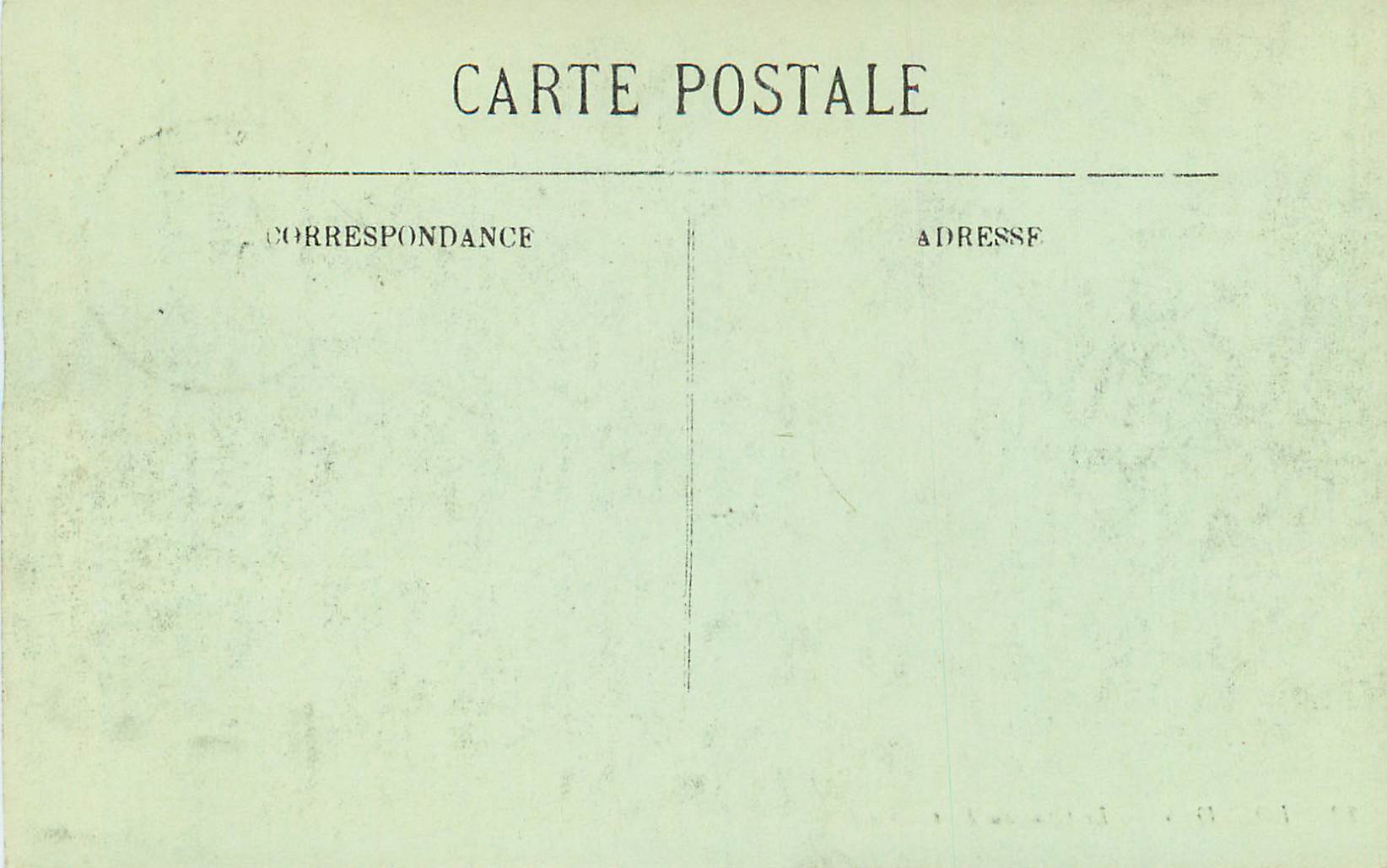 CPA Lourdes Le Chateau Fort  — Verso