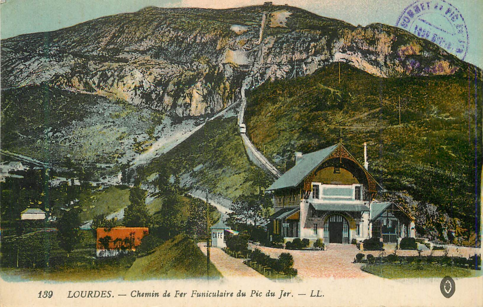 CPA Lourdes Chemin de fer Funiculaire du Pic du Jer 