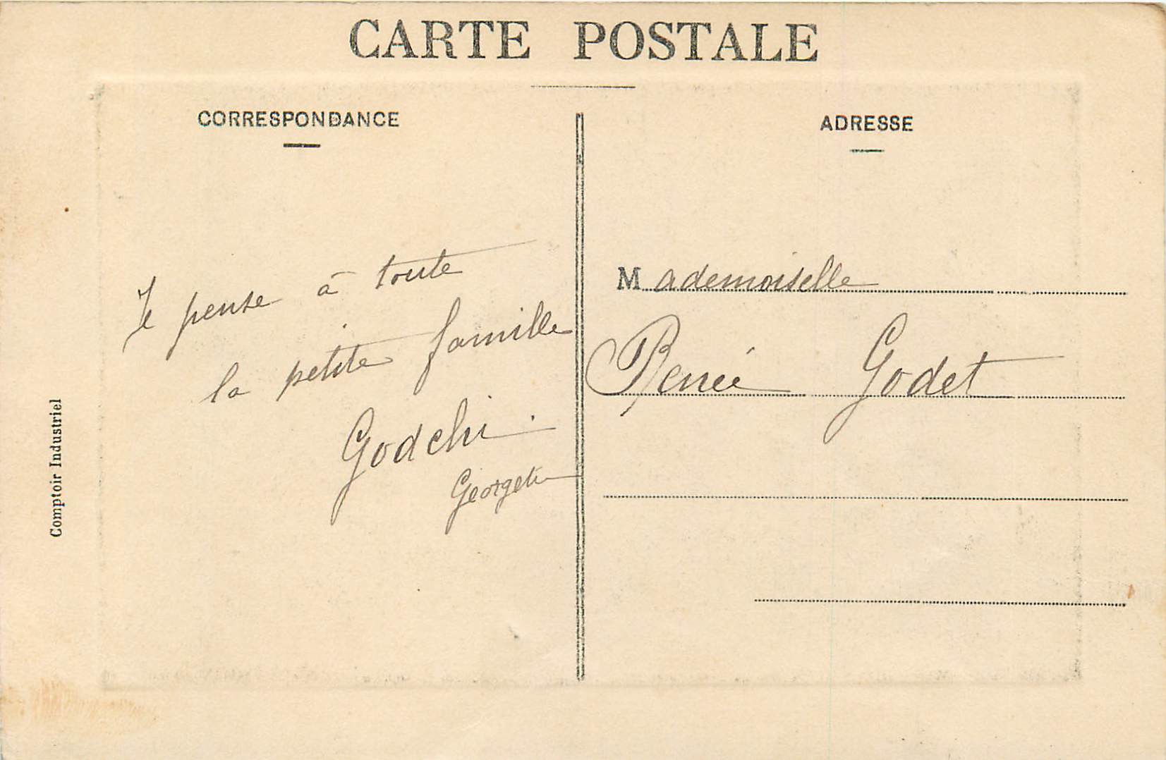 CPA Lourdes Vue generale prise de l Hermitage  — Verso