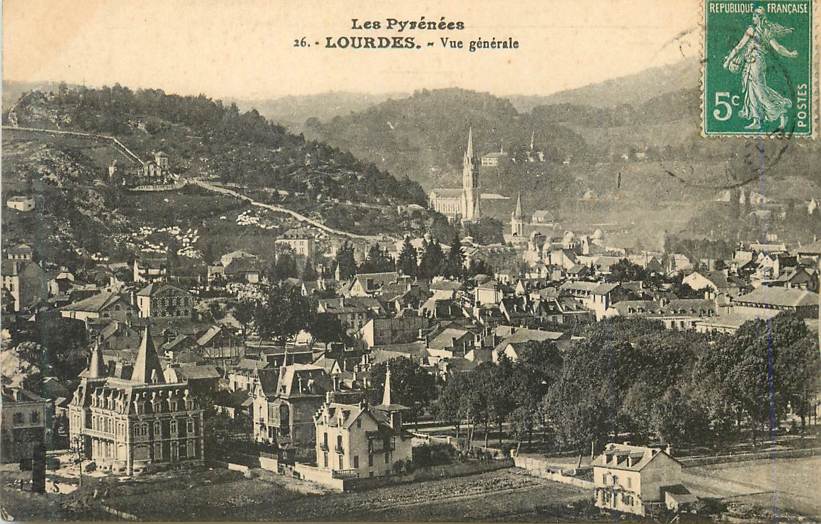 CPA Lourdes Vue generale 