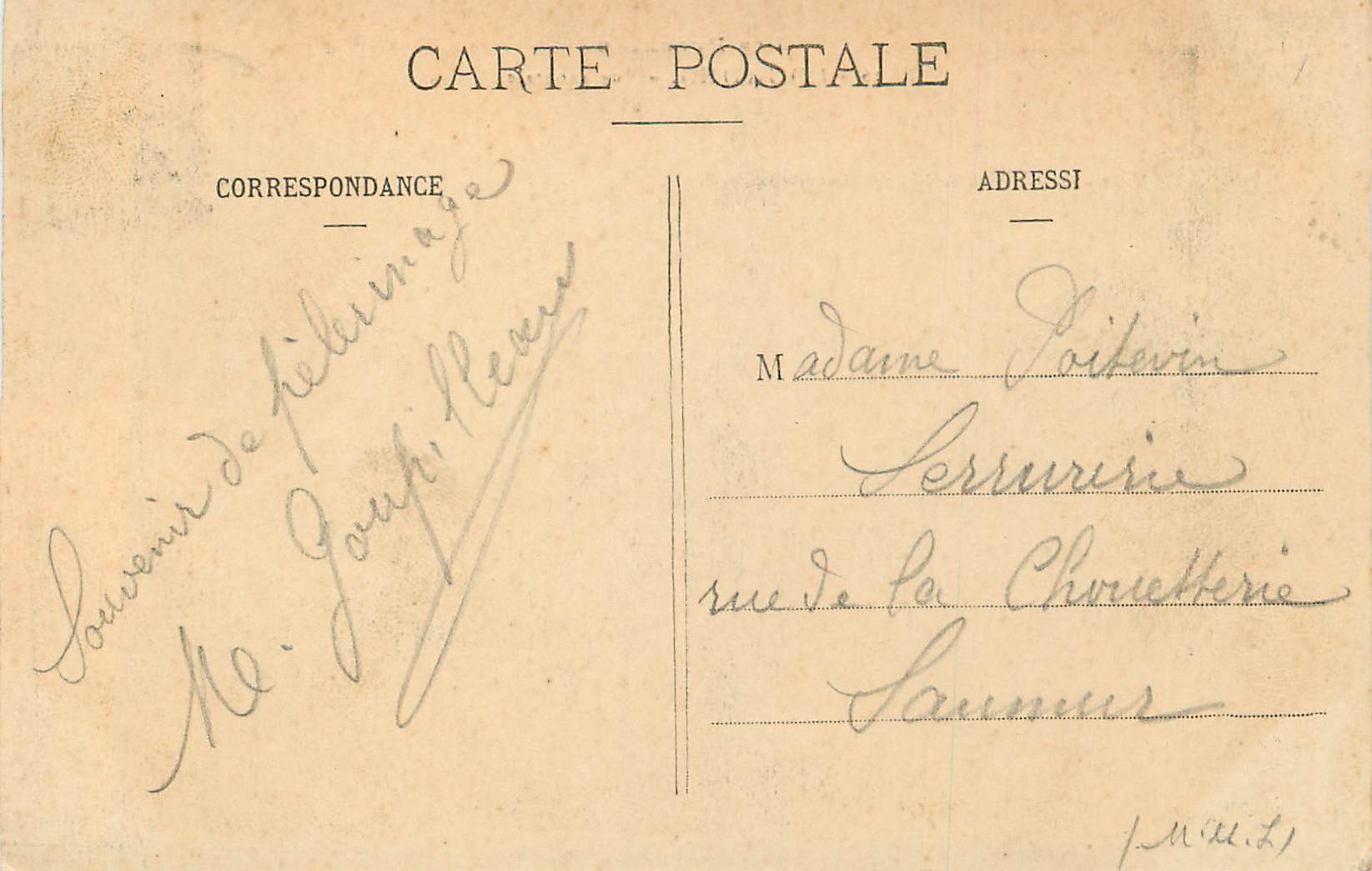 CPA Lourdes Vue generale  — Verso