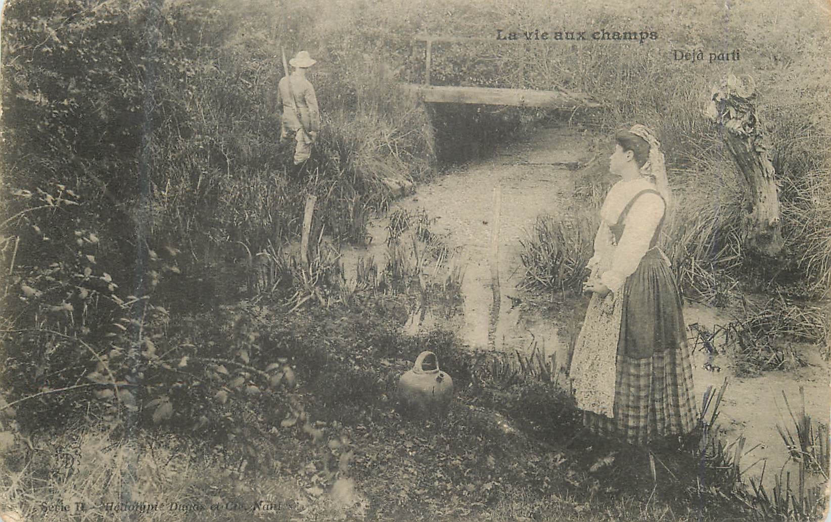 CPA La Vie aux champs Folklore Chasse