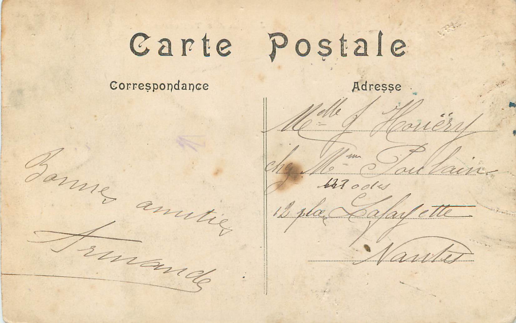 CPA Paris Jardin des Tuileries  — Verso