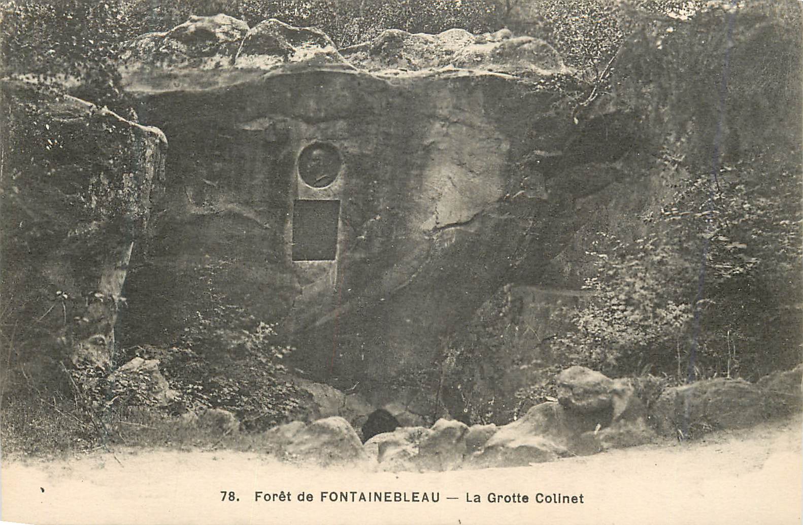 Forêt de FONTAINEBLEAU — La Grotte Colinet — n°78