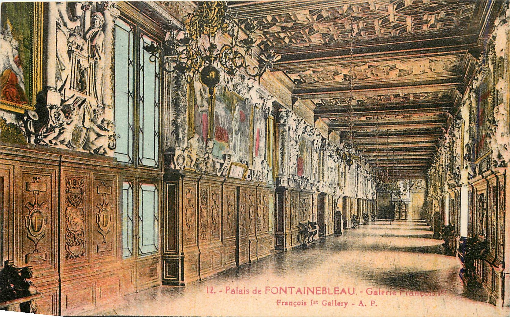 Palazzo di Fontainebleau — Galleria di François I — A. P.