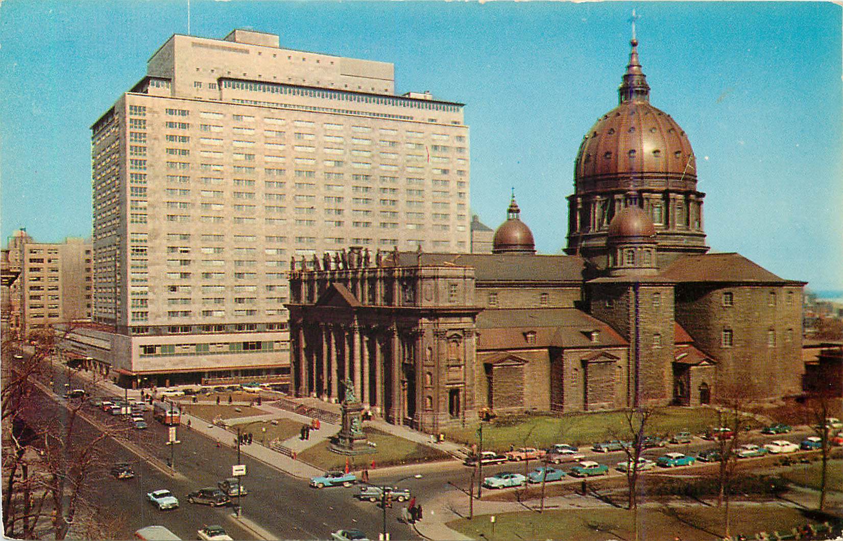 CPA Montreal Metropole du Canada Cathedrale Basilique Marie Reine du Monde 
