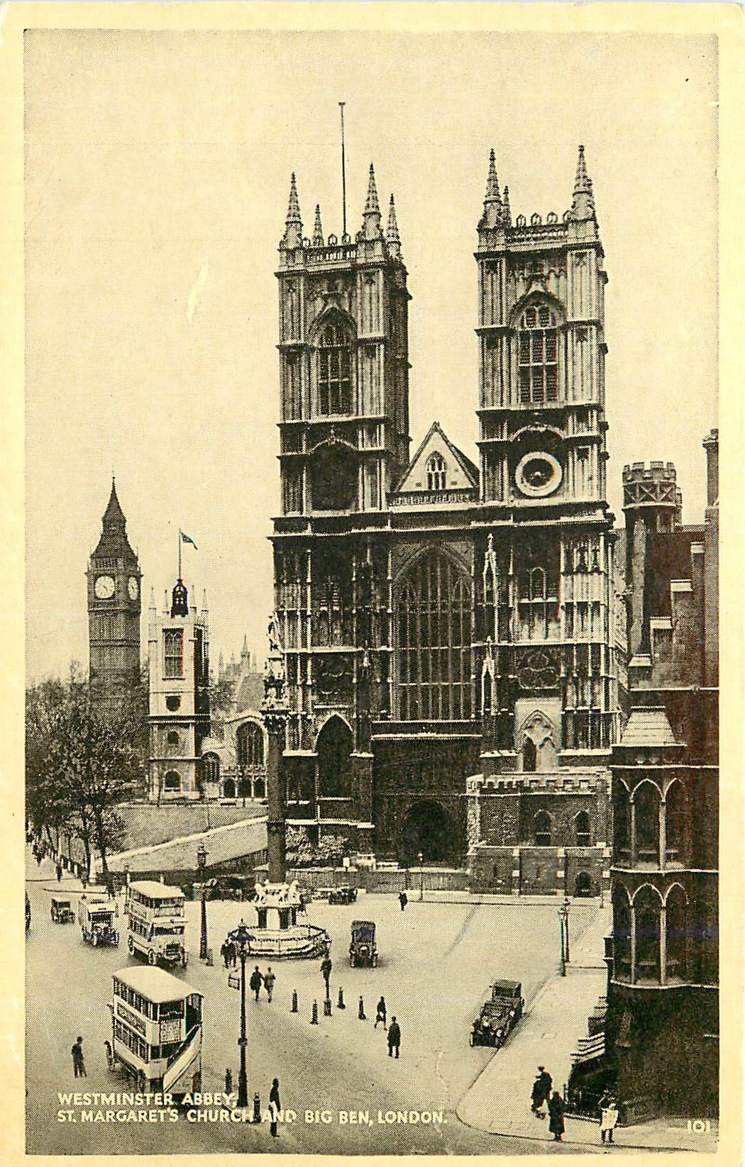 CPA Westminster Abbey St Margarets Church and Big Ben London 