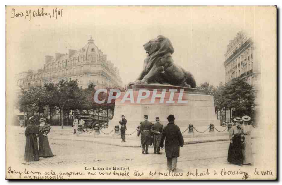 Le Lion de Belfort — Paris, 29 octobre 1961 — CPA PHIL