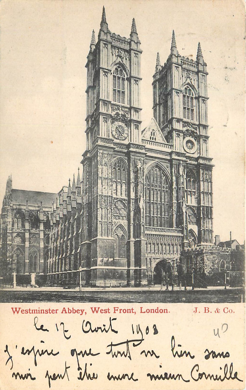 CPA London westminster abbey west front