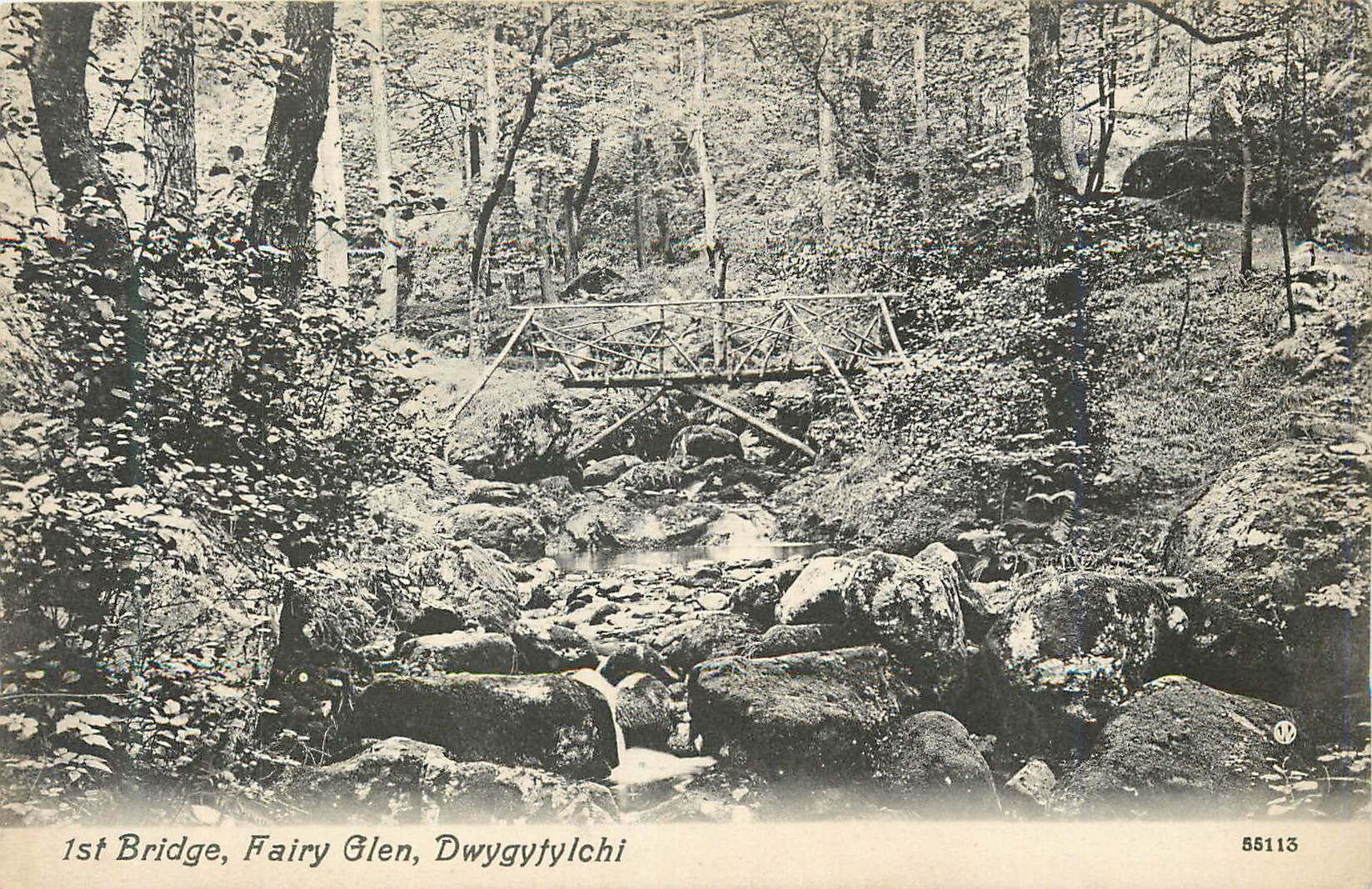 CPA 1st bridge fairy glen dwygyfylchi