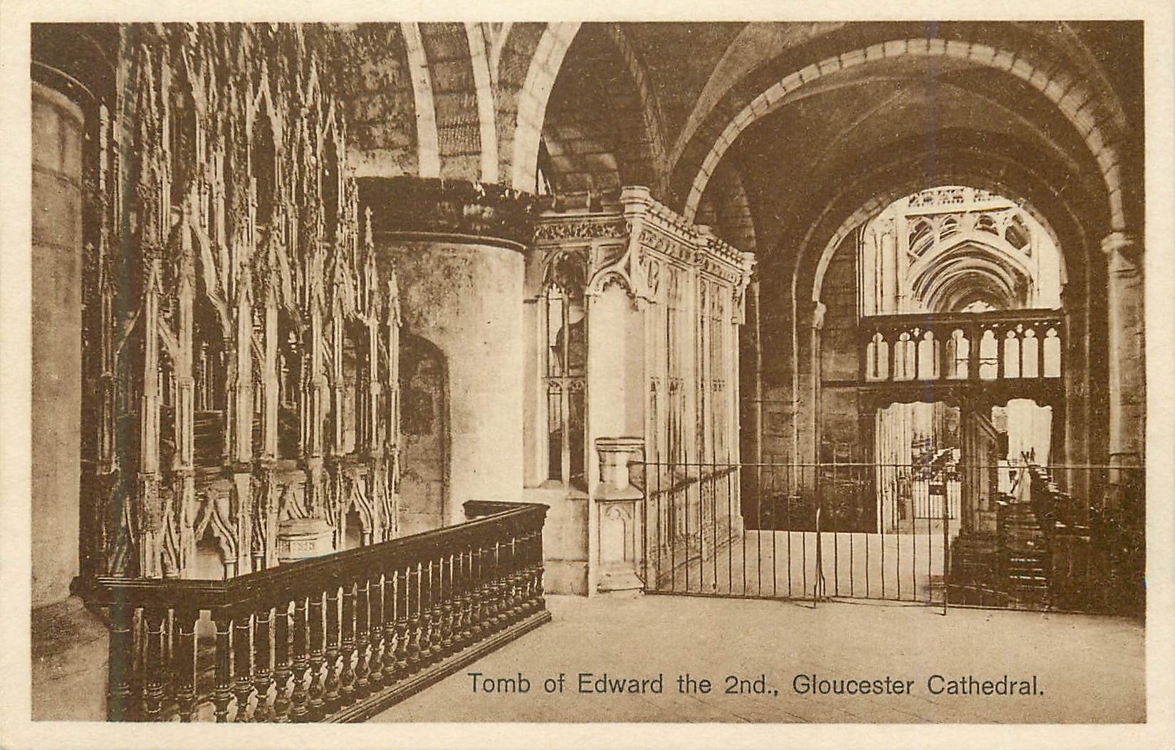 CPA Tomb of edward the 2nd gloucester cathedral