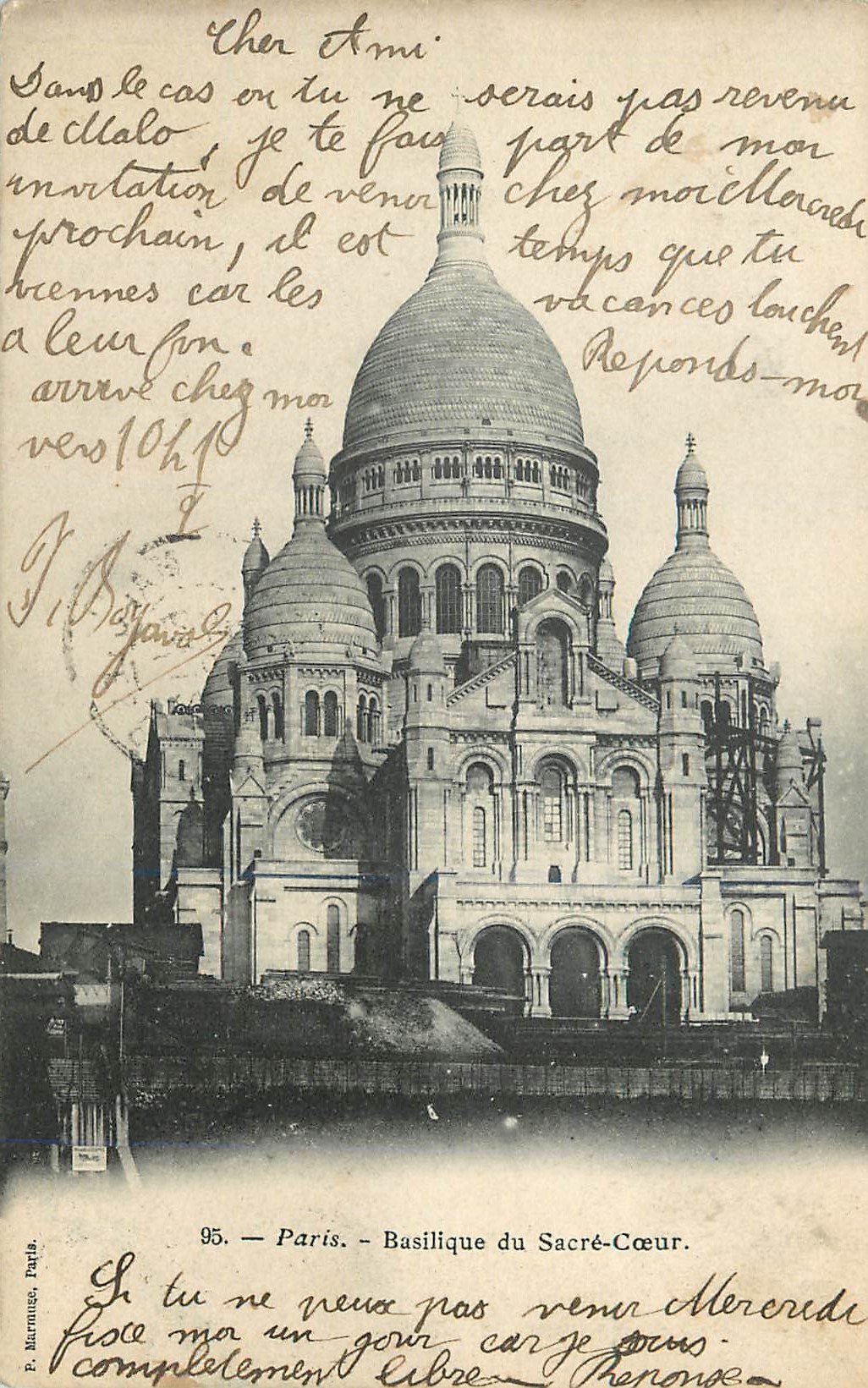 CPA Paris basilique du sacre coeur
