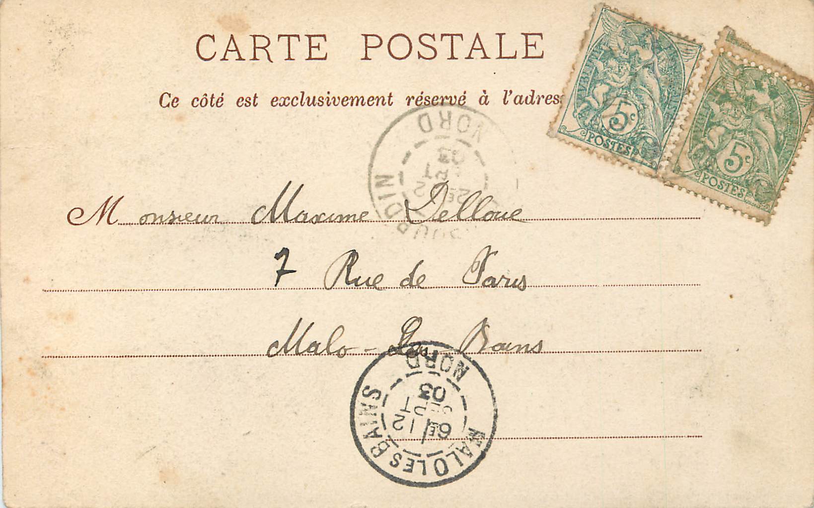 CPA Paris basilique du sacre coeur — Rückseite