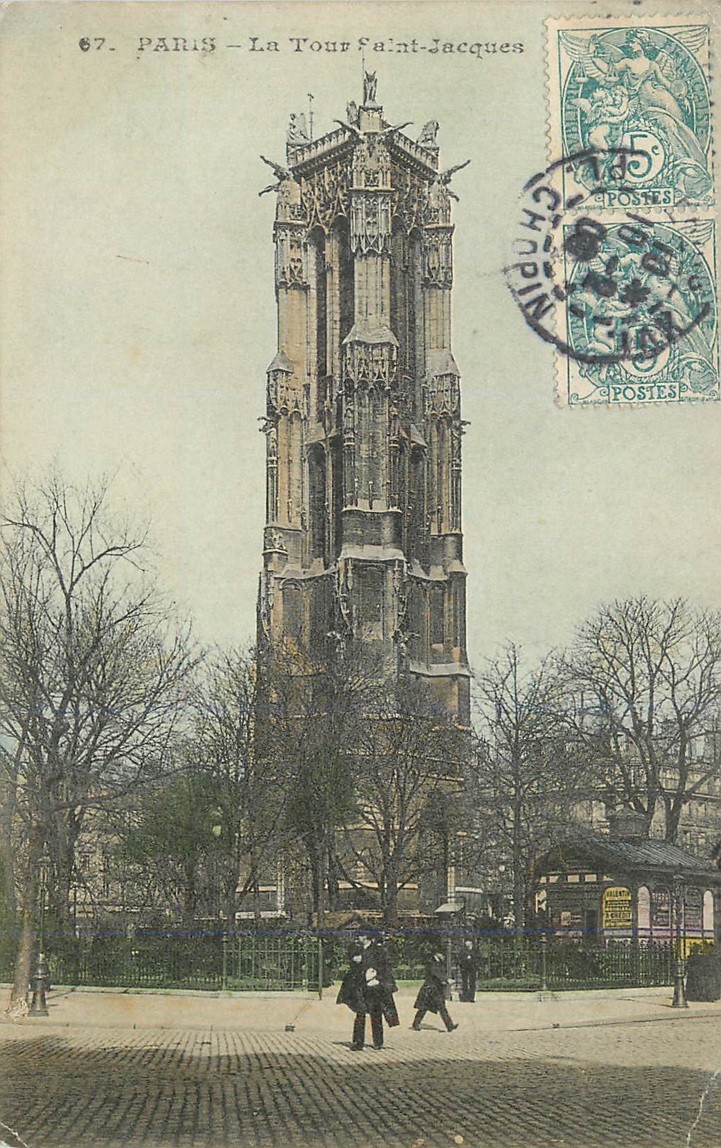 CPA Paris la tour saint jacques