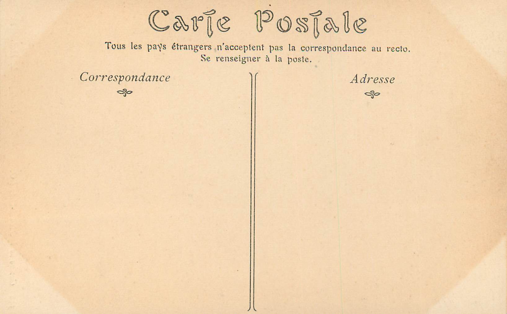 CPA Casino de Monte carlo amour et folie Hodebert — Rückseite