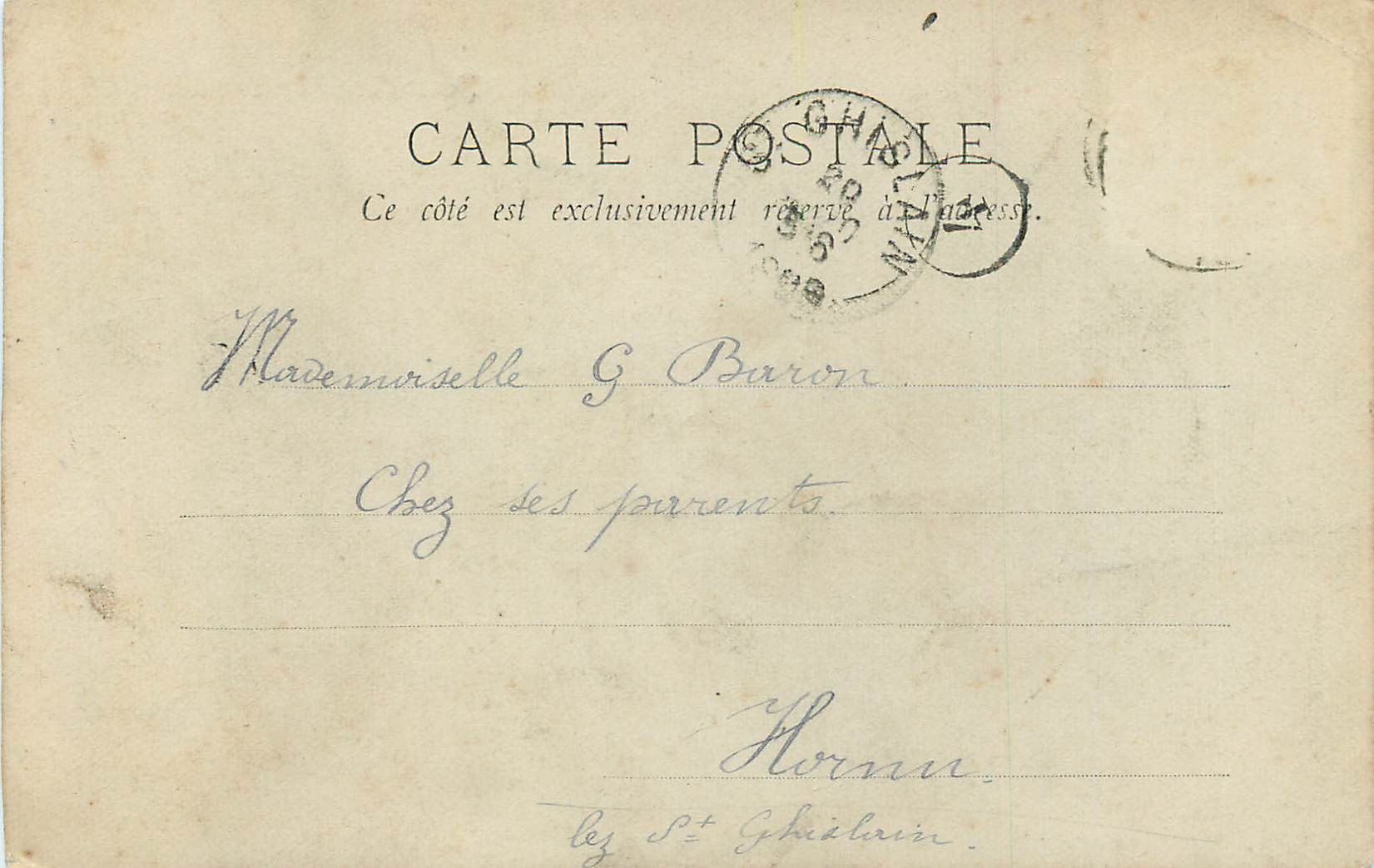 Salle du Trône — Fontainebleau — éditeur non identifié — Verso